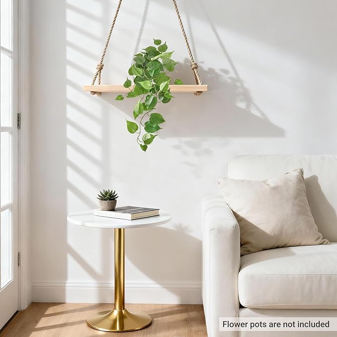 Mkono Fake Hanging Plants, 2pcs Artificial Plants for Home Decor Indoor Fake Vines Greenery for Bedroom Wall Living Room Bathroom Kitchen Office Christmas Decor, Pothos(No Flowerpot)