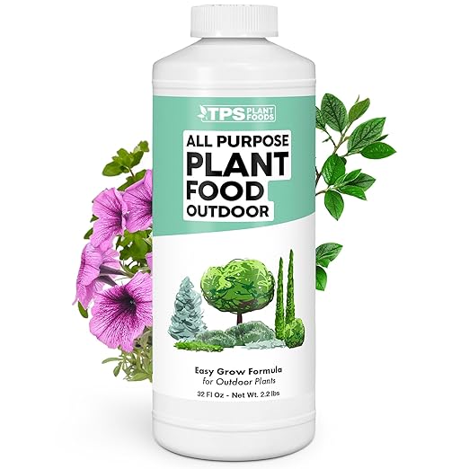 Plant Food Outdoor – Liquid Plant Fertilizer for All Plants, Vigorous Growth & Strong Roots, 32 oz