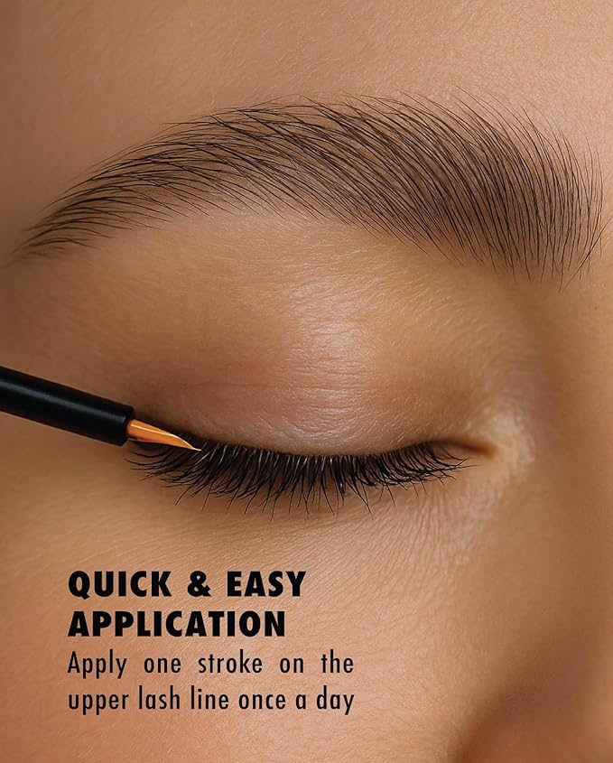 MIYA LASH | Eyelash Growth Serum | Natural Lash Enhancer for Longer, Thicker Healthier Lashes | Gentle Effective Lash Growth Serum | Oil Free Lash Booster 3ml