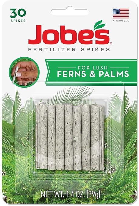 Jobe's Fern & Palm Indoor Fertilizer Food Spikes - 2 Packs of 30-Pack 5101