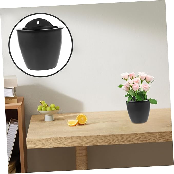Levemolo Self-Watering Flower Planter Plastic Pot with Water Conduction Rope for Home and Office for Green Plants and Flowers Easy Care Decorative Container
