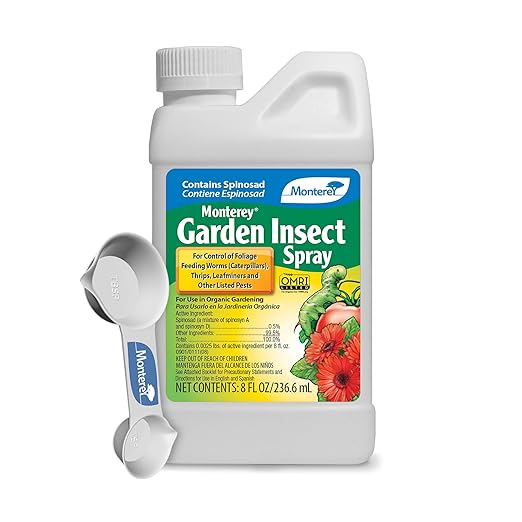 Monterey - Spinosad Insecticide - Garden Insect Spray Concentrate for Control Insects Bundled with Measuring Spoon - 8 oz Concentrate