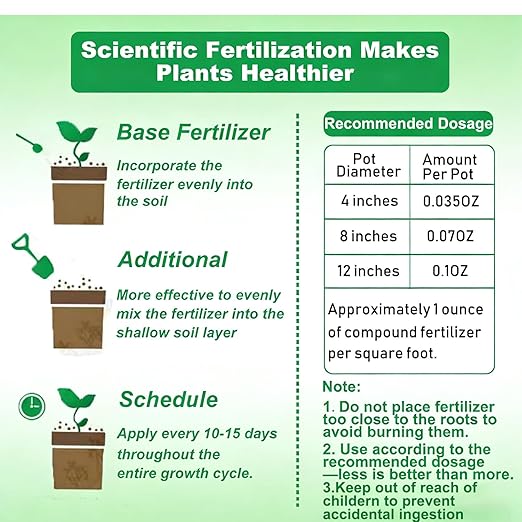 All Purpose Fertilizer, 10-10-10 Indoor Plant Fertilizer, Plant Food for Houseplants, Boost Stem & Leaf Growth, Improves Root Health, Promote Large Flower Blooming & Fruit Growth（3LB）