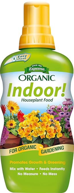 Espoma Indoor! Liquid Plant Food, Natural & Organic Houseplant Food, 8 fl oz, Pack of 6