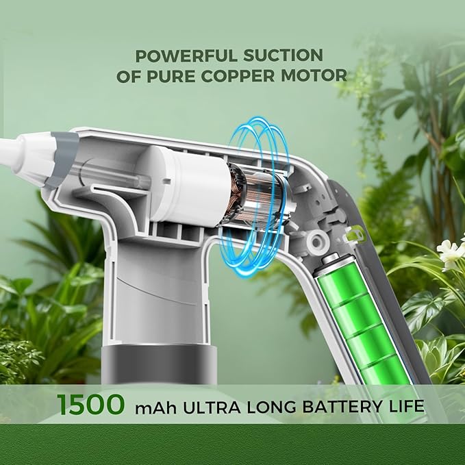 DELIXI Electric Spray Bottle 2L/0.5 Gallon, Electric Sprayer with Dual Spray Modes (Wide Mist & Jet), 1500mAh Battery and Ergonomic Grip Suitable for Garden, Patio, Indoor Plants & Flower Shop