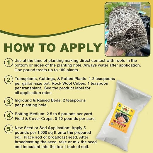 Wallace Organic Wonder Mycorrhizal Inoculant (50 lbs) - Mycorrhizal Fungi - Super Concentrated - Fresh Mycorrhizae for Plants, Garden Soil, & Potting Soil - Organic Root Stimulator for Plant Growth