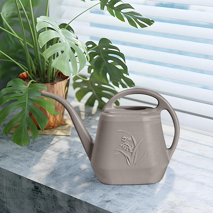 Plastic Watering Can - Coffee Color - 1 Gallon