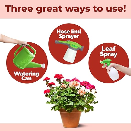 Geranium Fertilizer – Liquid Plant Food for Vibrant Blooms, Stronger Roots & Healthy Growth, 32 oz