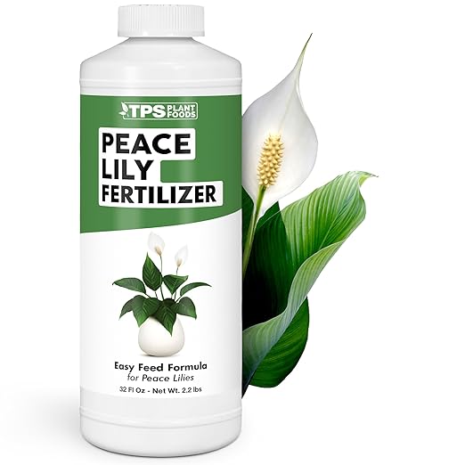 Peace Lily Fertilizer – Liquid Plant Food for More Blooms, Deep Green Leaves & Healthy Root Development, 32 oz