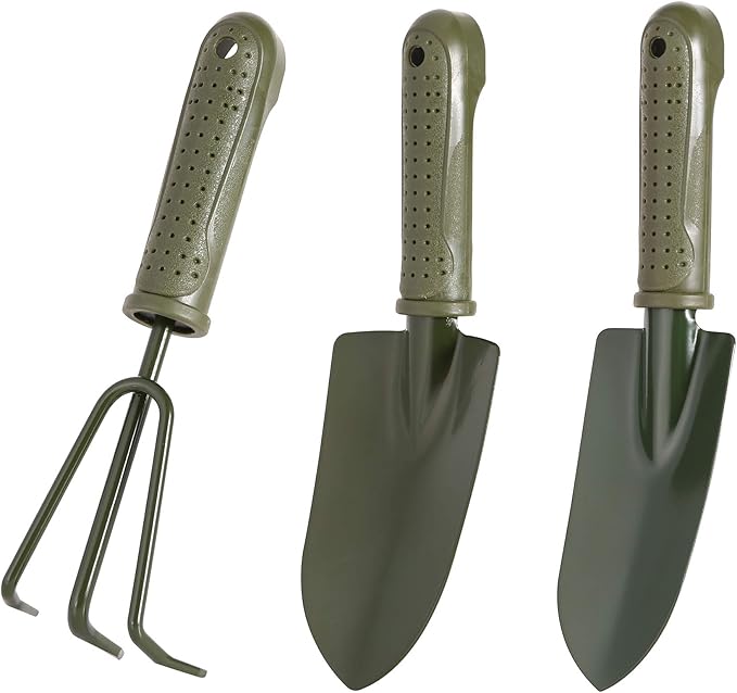 Premium 3 - in - 1 Plant Care Kit Soft Rubberized Non - Slip Ergonomic Handle Gardening Tool 3 Piece Gift Set for Home Garden Lawn Farm Herbs Indoor Outdoor
