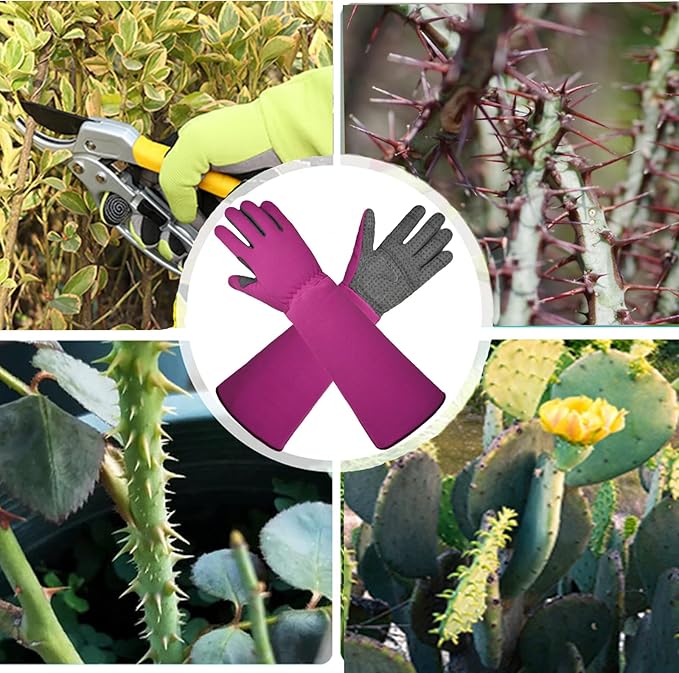 Gardening Gloves, Thorn Protective, Forearm Protection, Yard Work, Pruning, Outdoor Activity, Comfortable