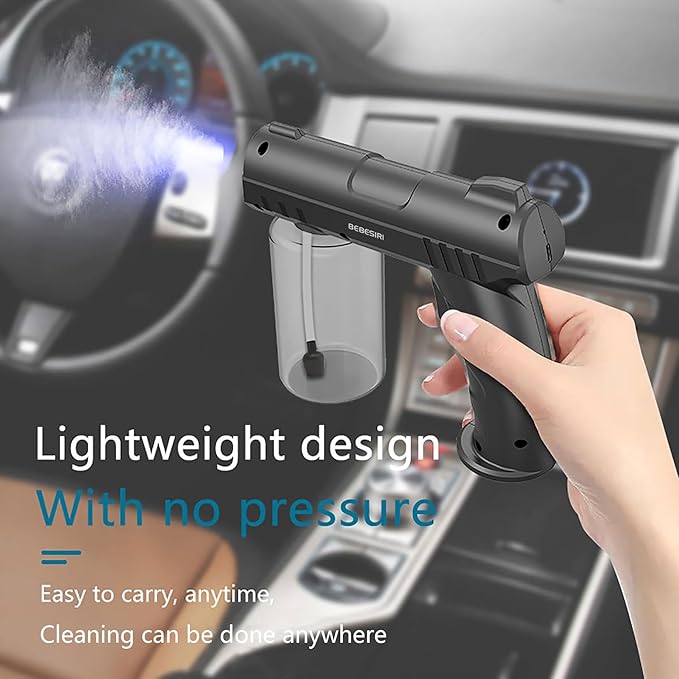 Nano Sprayer, Handheld Household Nano Blue Light Atomizer, Handheld Household Nano Sprayer, Rechargeable Nano Atomizer. It is Suitable for Watering Plants and Flowers.