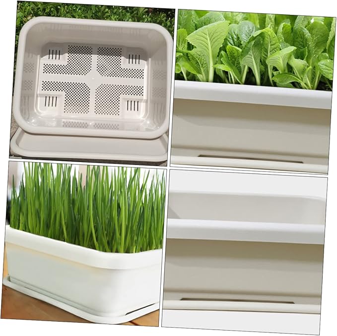 SUPVOX 1pc Vegetable Planter Container Plastic Growing Pot for Use Simple Design Drainage Mesh for Optimal Water Control for Garden and Patio Decor