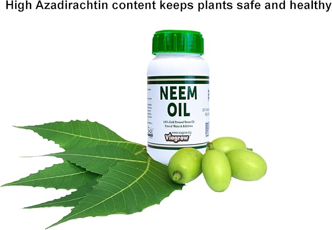 Viagrow® 8 oz. Organic Cold Pressed Neem Oil Seed Extract Natural Plant Protection (1-Pack) / A Product of The Harvest Company™