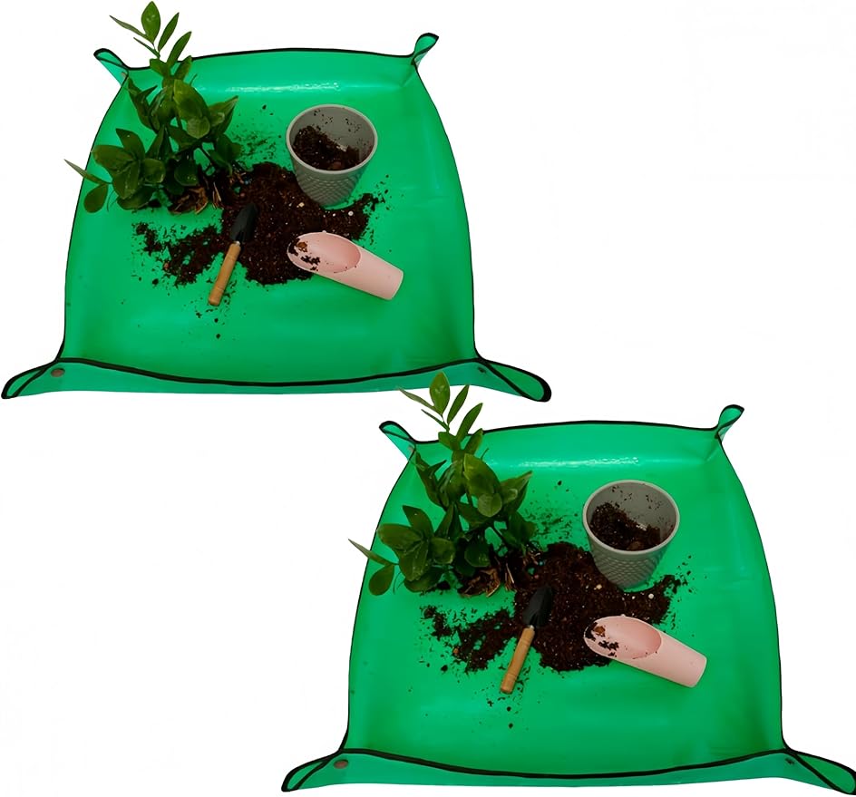 2 Pcs Potting Mat, Indoor Plants Transplanting Control Mat Square Repotting Mats, Gardening Gifts for Gardeners