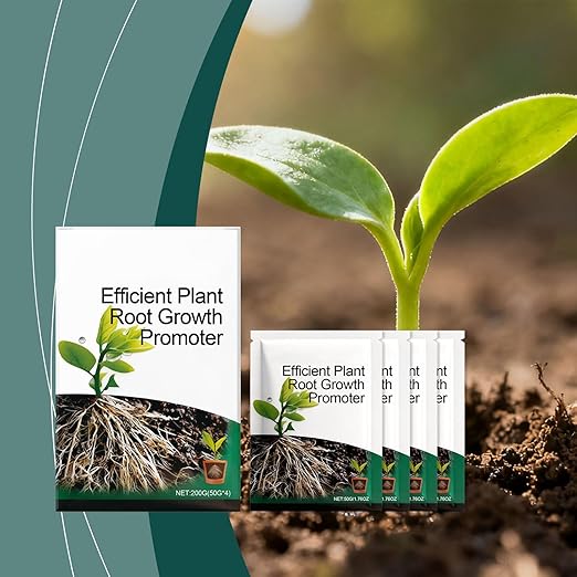 Rooting Powder, Concentrated Plant Propagation Booster, Root Growth Powder for Cloning and Seedlings, Promotes Healthy Root Development for Trees, Houseplants, Flowers, Potting Mix, Compost, Lawns, Ga