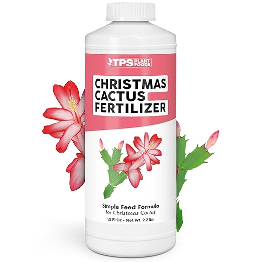 Christmas Cactus Fertilizer – Liquid Plant Food for More Blooms, Brighter Flower Color & Stronger Root Development, 32 oz