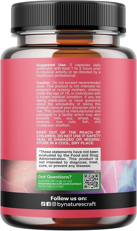 G-Curve Butt and Breast Growth Capsules - Horny Goat Weed Muira Puama & Maca Root for Butt Growth Support - Advanced Herbal Formula - Supports Bigger Butt & Bigger Breast - Easy to Swallow - 60 Count