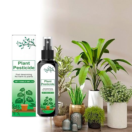 Plant Pesticide Spray Fast-Acting for Indoor and Outdoor Plants, 3.38 Fl Oz