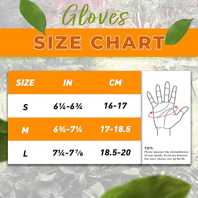 HANDLANDY Work Gloves for Women, Breathable Leather Gardening Glove for Yard Maintenance, Hand Protection with Touch Screen