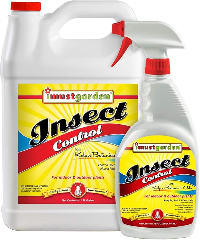 I Must Garden Insect Control: Kills & Repels Aphids, Whiteflies, Mites, Gnats, and More - 1 Gallon Ready to Use Refill