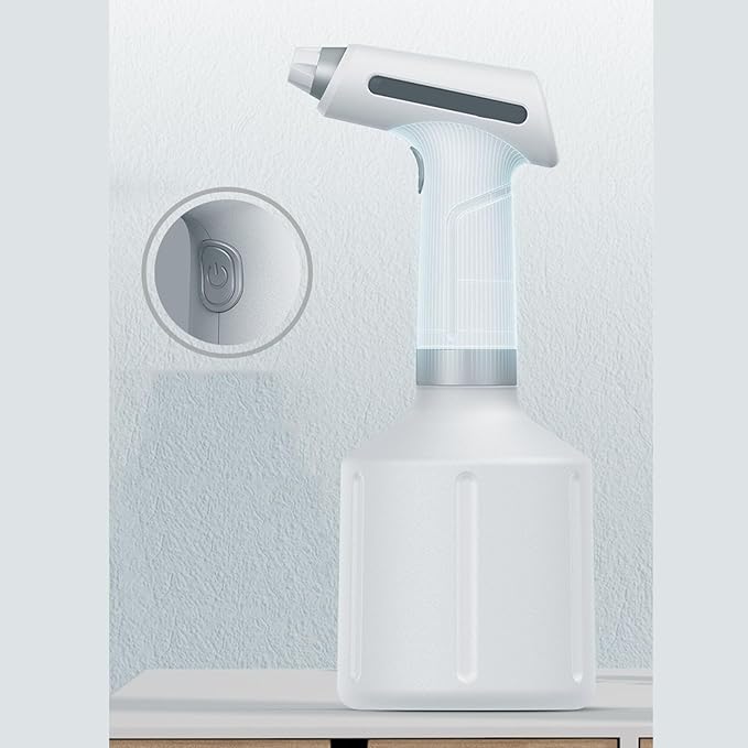 Electric Spray Bottle Automatic Rechargeable Portable High Pressure Mist Plant Sprayer Watering Can for Gardening
