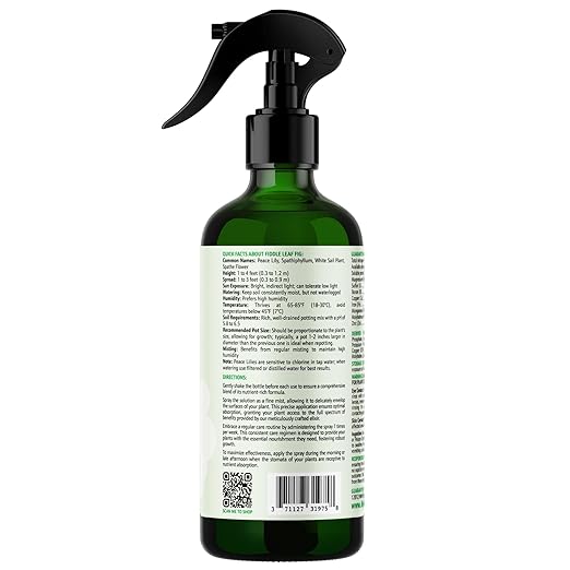 GARDENWISE Peace Lily Foliar Spray - 3-1-2 Plant Fertilizer - Premium Spray for Indoor Plants with Essential Nutrients - Peace Lily Plant Food & Fertilizer - Ready-to-Use (16 OZ)