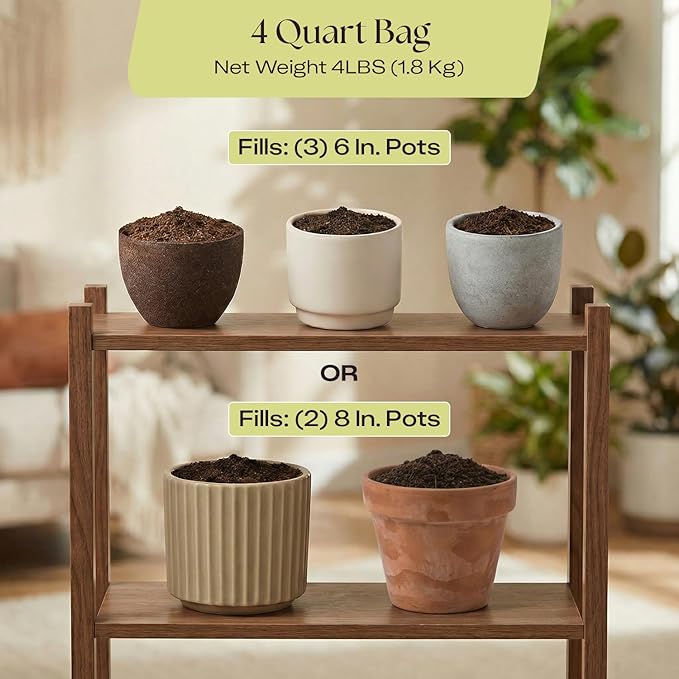 Rosy Soil Aroid Soil Potting Mix - Peat-Free, Microbially Active Biochar Powered Soil for Aroids - Superior Aeration & Drainage for Aroid Plants - Ideal for Indoor Gardening - 4 Quarts