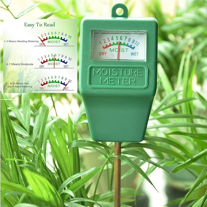 Soil Moisture Meter,2 Pack Plant Hygrometer Moisture Sensor Plant Water Monitor for Potted Plants,Garden,Farm, Lawn(No Battery Needed)