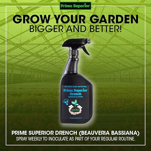Drench Spray (15 fl.oz) – Plant inoculant & Growth Stimulant. Safe for Family, Pets & Environment. Organic Compliant for Vegetable Gardens, lawns, & House Plants. Indoor & Outdoor use.