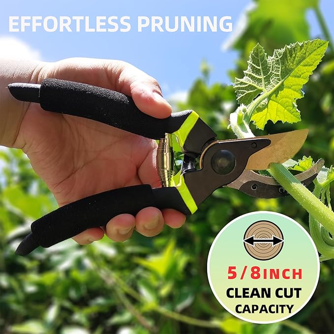 YRTSH Loppers Hedge Clippers & Pruners Combo Set 3-Piece Hedge Shears, Sharp Tree Trimmer Branch Cutter for Yard, Lawn & Garden, Professional Tree Clippers Yard Clippers for Indoor & Outdoor Gardening