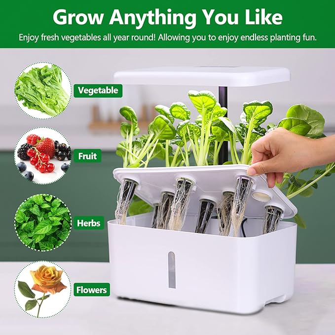 162 Pcs Seed Pods Kit, Hydroponics Growing System Grow Anything Kit with 40 Grow Sponges, 40 Grow Baskets, 40 Grow Domes, 40 Pod Labels for Seed Starting System