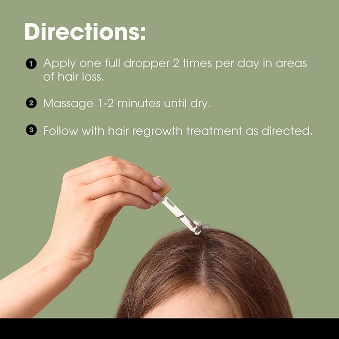 Hair Growth Booster for Women and Men, Hair Enzyme Booster, Scalp Serum for Overall Hair Care, Supports Hair Regrowth & Hair Loss (1-Pack)