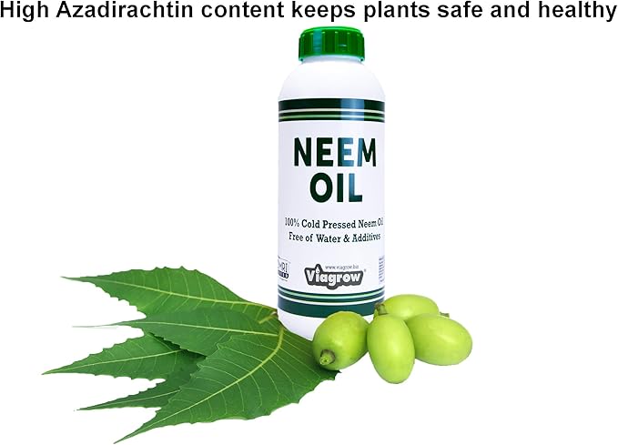 Viagrow® 32 oz. Organic Cold Pressed Neem Oil Seed Extract Natural Plant Protection (1-Pack) / A Product of The Harvest Company™