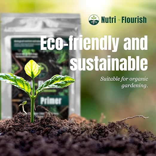 Primer – Natural Plant Enhancer | Soil & Root Support for Healthy Growth | Beneficial Bacteria Formula for Vegetables, Flowers & Ornamentals | Garden & Potting Mix Booster, 55g