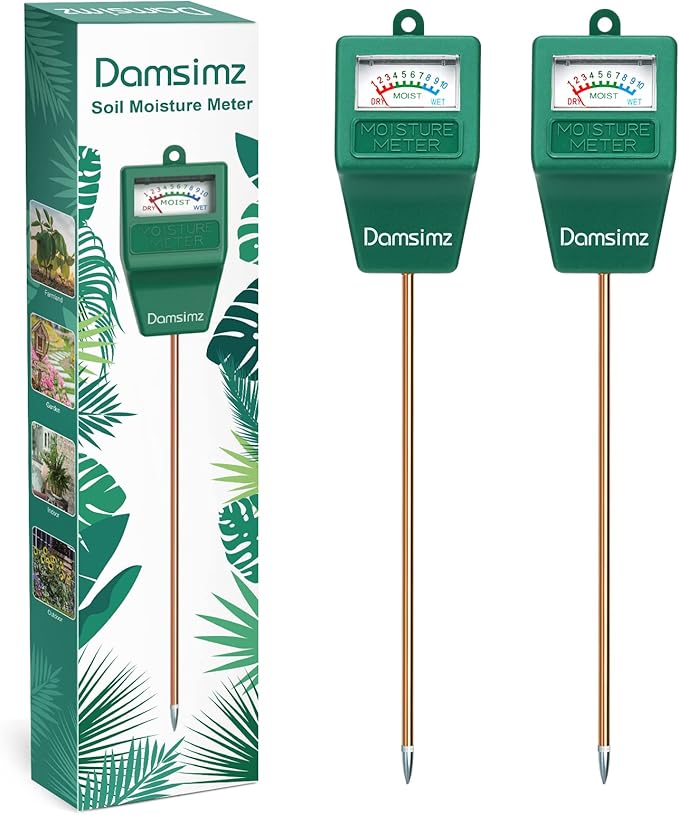 2 Packs Soil Moisture Meter for House Plants, Plant Water Meter, Plant Moisture Meter Soil Tester, Hydrometer for Plants Care, Gardening, Indoor and Outdoor Plants, No Battery Needed