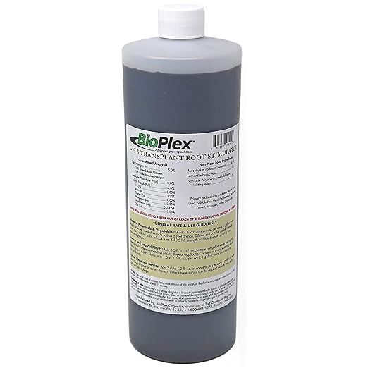 Esbenshade’s Transplant Root Stimulator 5-10-5 Fertilizer, 32oz - Liquid Fertilizer with Seaweed, Fish & Humic Acid - Reduces Transplant Shock, Promotes Root Growth - for Flowers, Vegetables & Shrubs