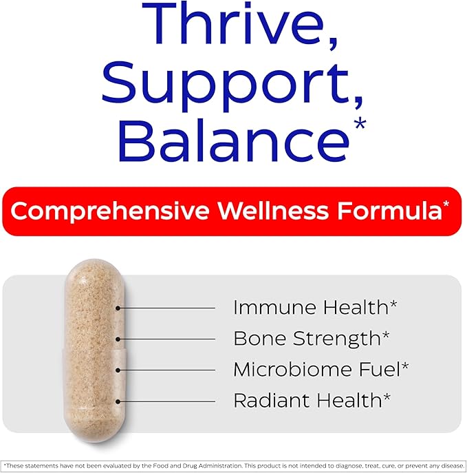 Enzymedica Vitamin D3 K2, 5000 IU Vegan D3 + 90 mcg MK-7, Plant-Based Supplement with Shiitake Mushroom & Prebiotic Fiber for Bone & Immune Support, 30 Capsules