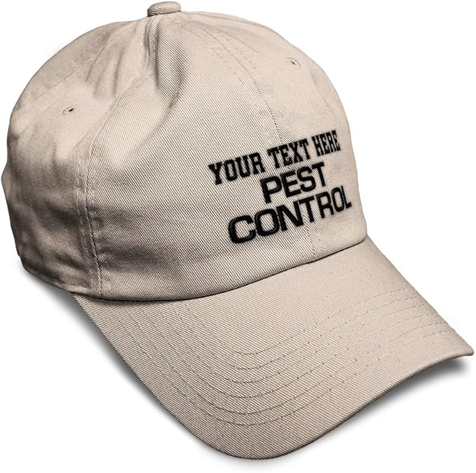 Custom Soft Baseball Hat Embroidered Dad Hat Pest Control Occupation B Embroidery Men & Ladies Baseball Cap