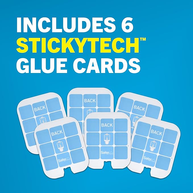 Safer Home SH506 Trap Refill Pack of Glue Cards for SH502 Indoor Fly Trap, Official Safer Home Refills with StickyTech Glue Card Technology, 6 Count (Pack of 1)