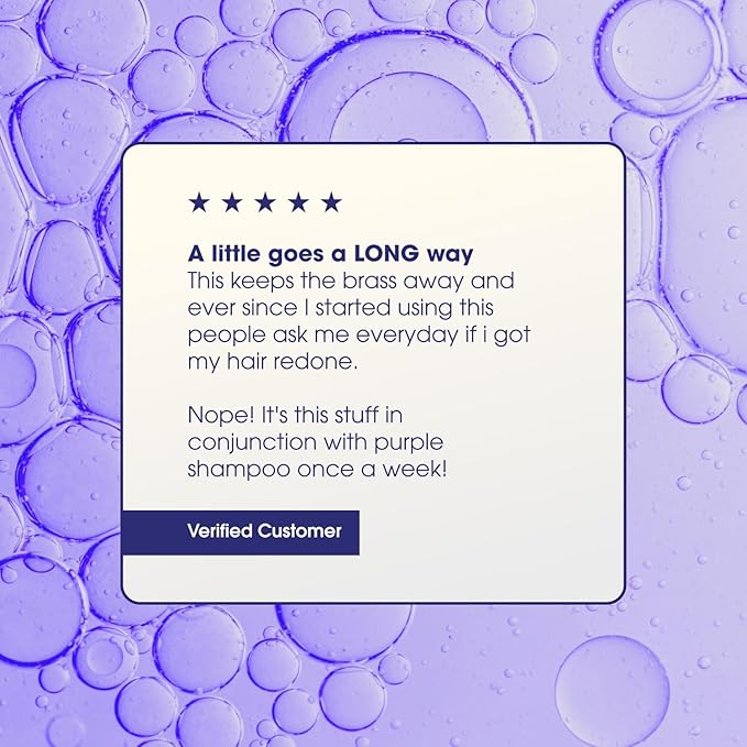 One 'n Only Shiny Silver Ultra Shine Spray - Purple Hair Shine Spray & Brightening Gloss with UV and Thermal Protection - Blonde Hair Care to Enhance Color & Restore Damage (4 oz)