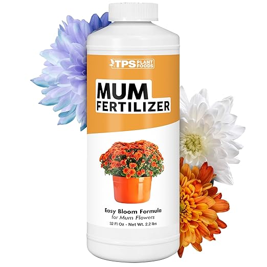 Mum Fertilizer – Liquid Plant Food for More Blooms, Brighter Color & Fuller Plants, 32 oz