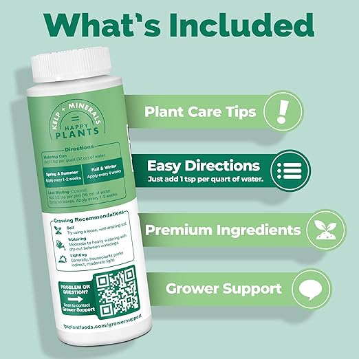 Houseplant Fertilizer – Liquid Plant Food for Lush Growth, Rich Green Leaves & Stronger Root Development, 1 Gallon