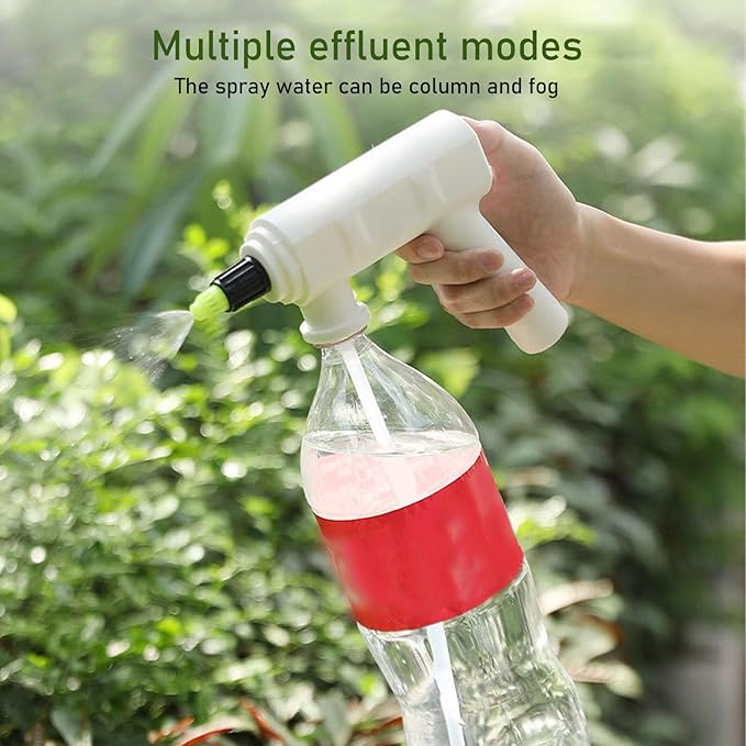Electric Plant Sprayer Spout, Handheld Automatic Watering Sprayer Head with Spray Bar, Battery Powered USB Rechargeable Electric Spray Bottle for Home Garden(A)