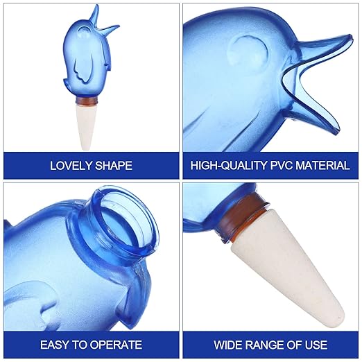 6 Pack Self Watering Spikes Bird Shaped Plant Watering Devices for Indoor Outdoor Plants 80ml Vacation Plant Waterer Stakes Self Watering Planter Insert for Potted Houseplants Garden