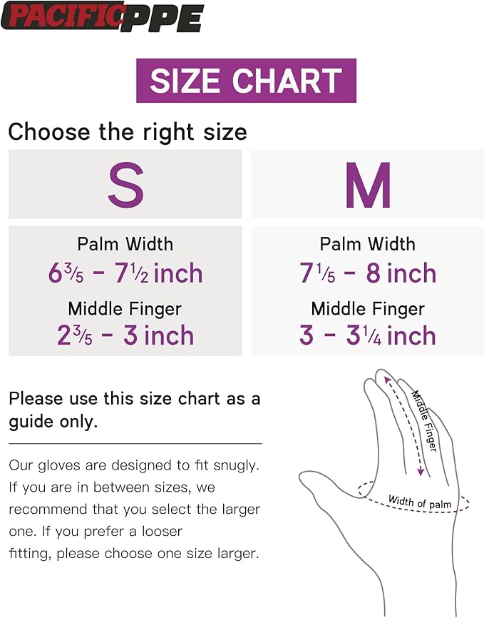 PACIFIC PPE 6 Pairs Gardening Gloves for women and Ladies, Rubber Coated Garden Gloves, Outdoor Protective Work Gloves, Small, Purple