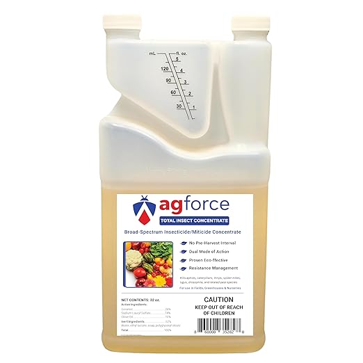 Total Insect Concentrate Solution – Designed for Agriculture and Gardens – Plant-Based Ingredients – for Consistent Crop Growth – 32 oz Bottle