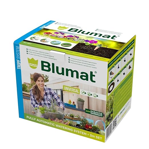 Blumat Drip Irrigation System - Tropf Deluxe Automatic Plant Watering Devices for Garden, Patio and Hanging Baskets - Universal Garden Watering System Up to 12 Plants - 12 Pack