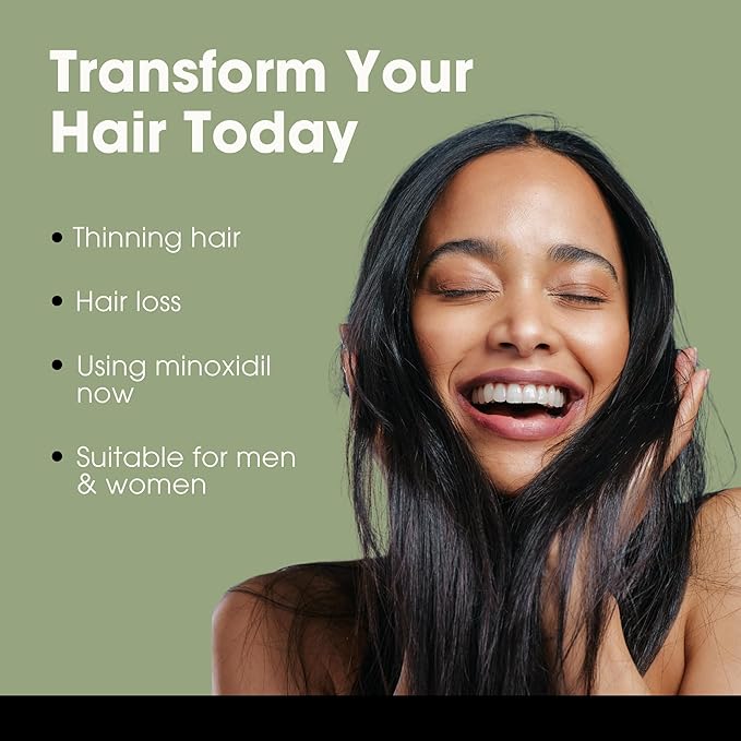 Hair Growth Booster for Women and Men, Hair Enzyme Booster, Scalp Serum for Overall Hair Care, Supports Hair Regrowth & Hair Loss (3-pack)