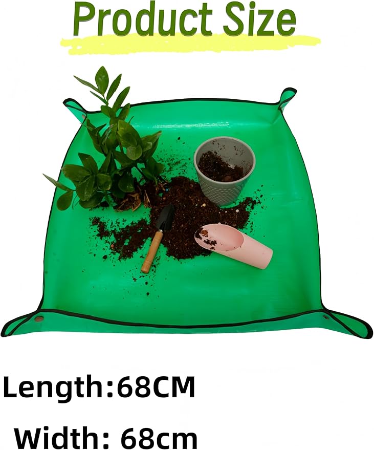 2 Pcs Potting Mat, Indoor Plants Transplanting Control Mat Square Repotting Mats, Gardening Gifts for Gardeners